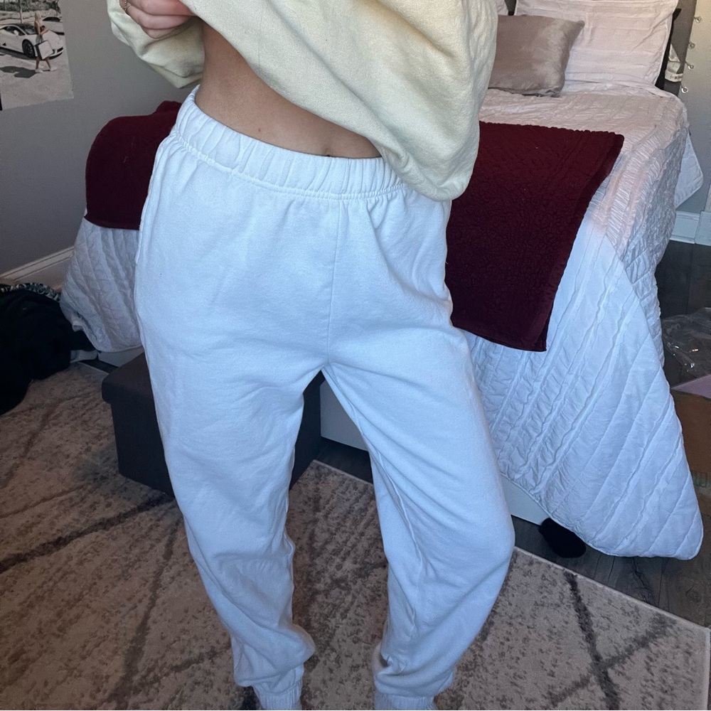 Women's White Joggers